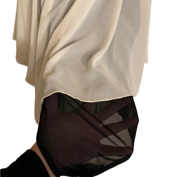 NWT body suit size L  black and white sheer - Picture 5 of 7